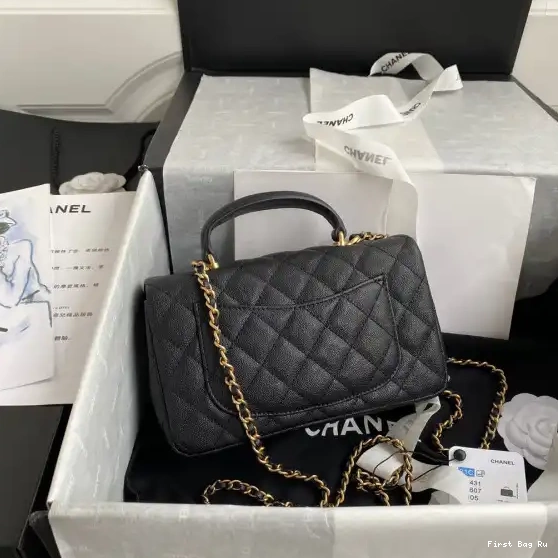 First Bag Ru CHANEL BAG MINI TOP FLAP HANDLE WITH 0622